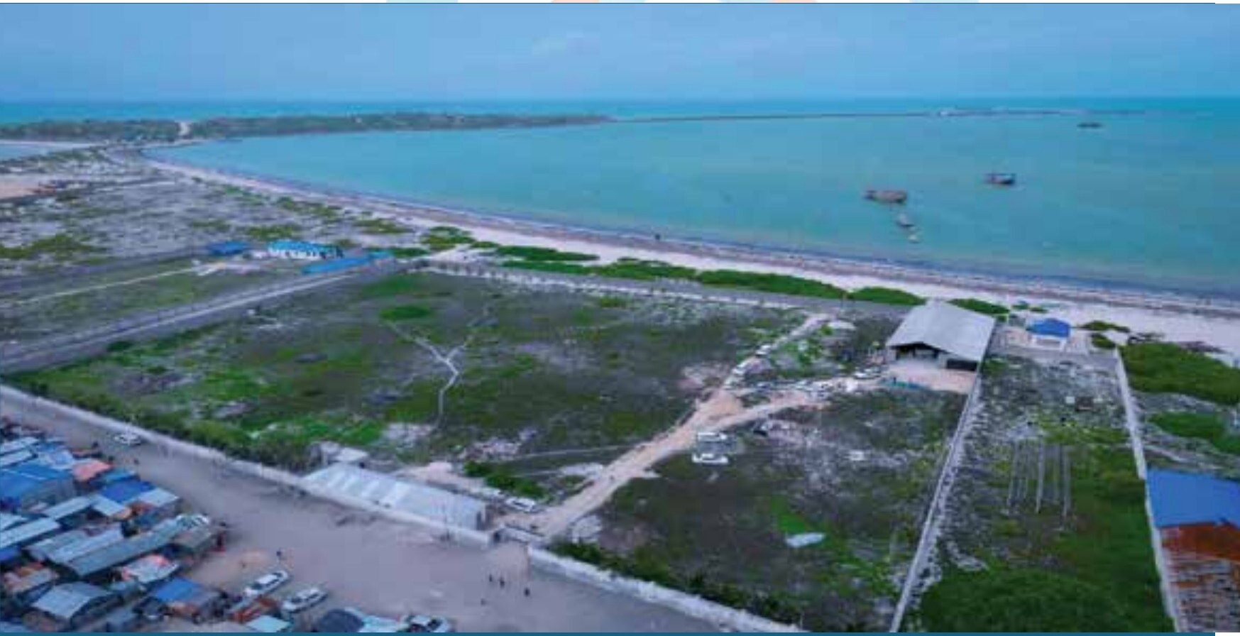 Aerial view of the Sommarine site in Fanole, Kismayo